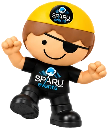 Le DJ de la bande Sparu danse