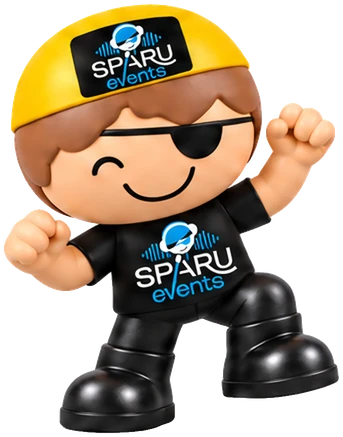 Le DJ de la bande Sparu en train de danser