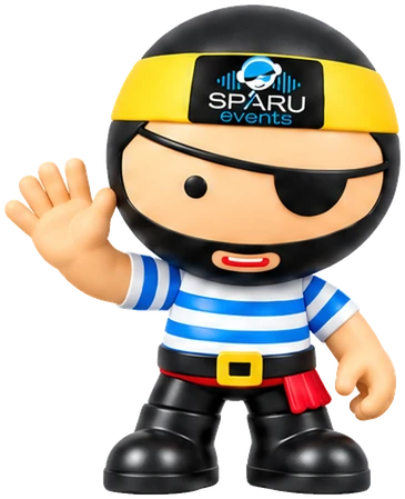 Sparu, la mascotte pirate corse, fait coucou